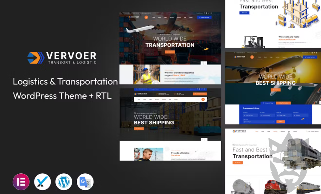 Vervoer – Logistics WordPress Theme