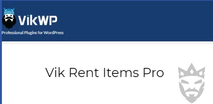 Vik Rent Items Pro