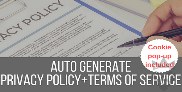 Legalize - Privacy Policy / Terms of Service Generator and EU Cookie Law Popup Plugin for WordPress