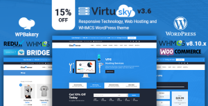 VirtuSky | Responsive Web Hosting and WHMCS WordPress Theme