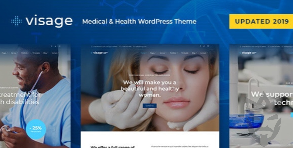 Visage  – Medical  Health WordPress Theme