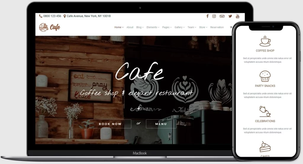 VisualModo - Cafe WordPress Theme