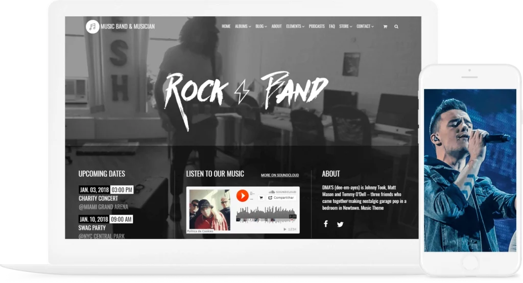 VisualModo - Music WordPress Theme