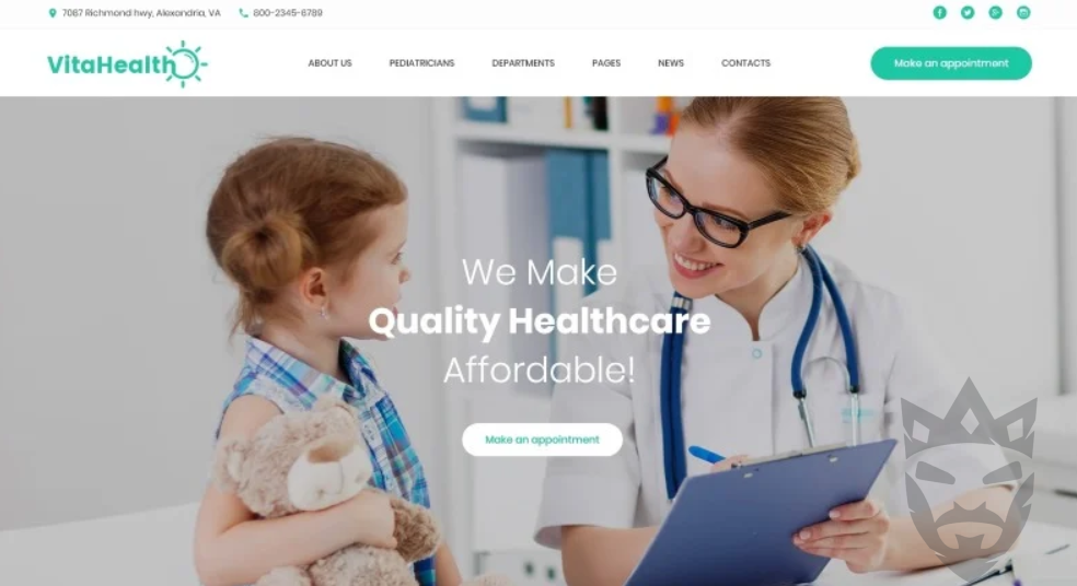 VitaHealth - Pediatric Clinic Responsive Medical WordPress Theme