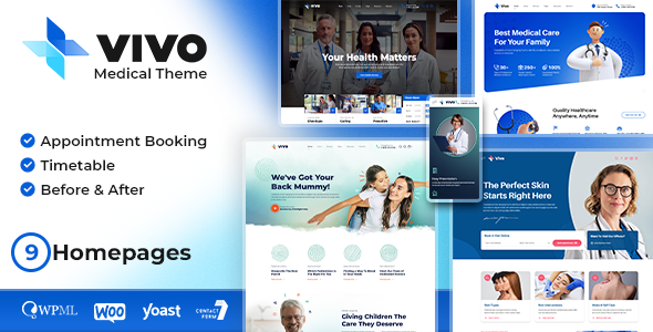 Vivo - Health  Medical WordPress Theme