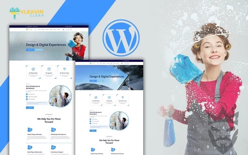 Vleavin - Cleaning Service WordPress Theme