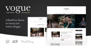 Vogue - Fashionable & Elegant WordPress Theme