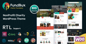 Fundbux - Charity  Fundraise WordPress Theme