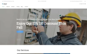 Volt - Local Electrical Service WordPress Theme