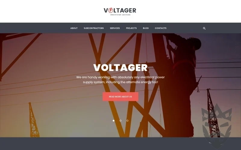 Voltager - Electricity & Electrician Services WordPress Theme