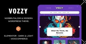 Vozzy - Modern  Neobrutalism WordPress  Theme