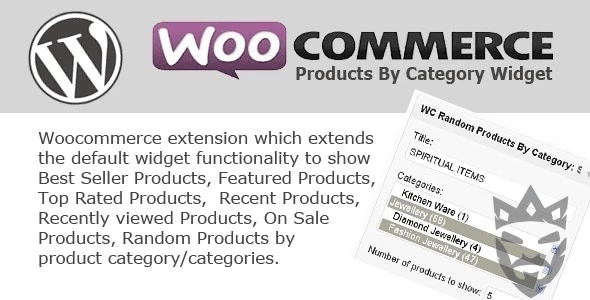 WC Products By Category Widget