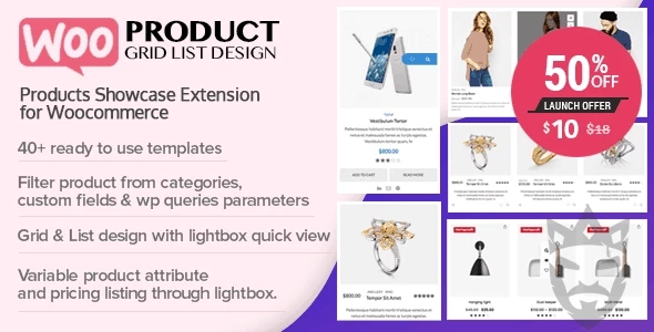 WOO Product Grid/List Design