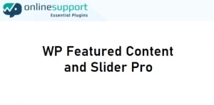 WP Featured Content and Slider Pro  – Essential Plugin