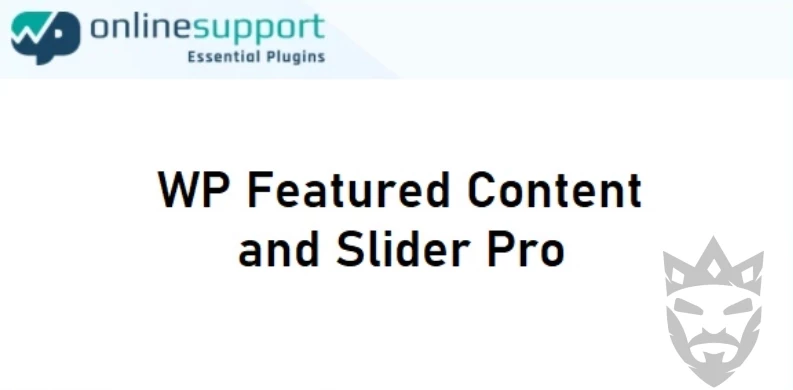 WP Featured Content and Slider Pro  – Essential Plugin