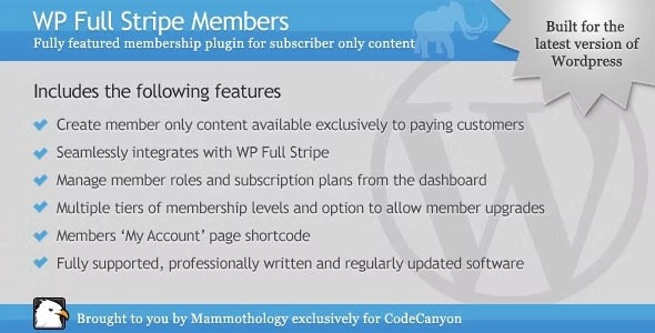 WP Full Stripe Members - Add-on for WP Full Stripe