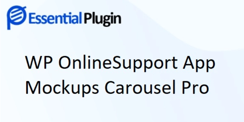 WP OnlineSupport App Mockups Carousel Pro