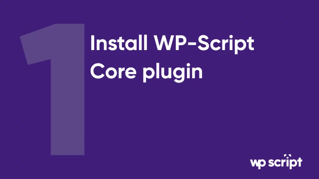 WP-Script Core Plugin