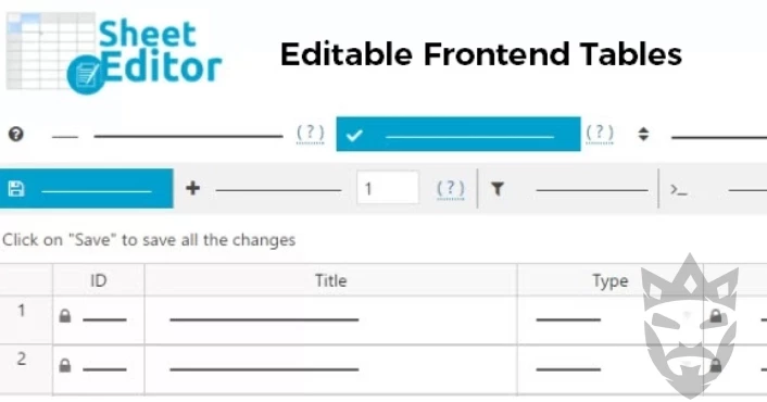 WP Sheet Editor - Editable Frontend Tables