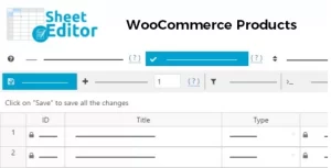 WP Sheet Editor - WooCommerce Products (Premium)