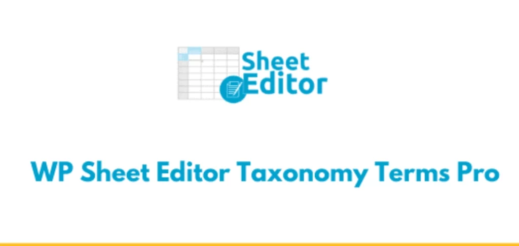 WP Sheet Editor – Taxonomy Terms Pro