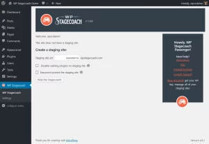 WP Stagecoach - WordPress Staging Sites Made Easy