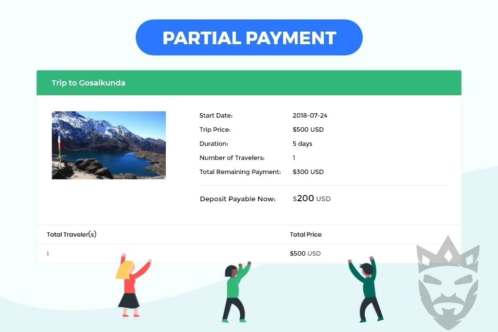 WP Travel Engine - Partial Payment