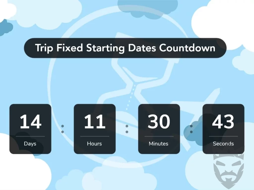 WP Travel Engine - Trip Fixed Starting Dates Countdown