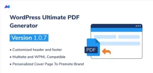 WP Ultimate PDF Generator: Create