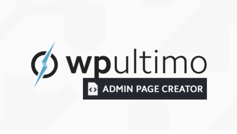 WP Ultimo - Admin Page Creator