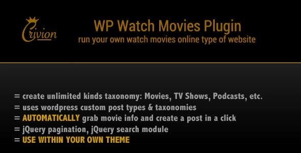 WP Watch Movies & TV Shows Online