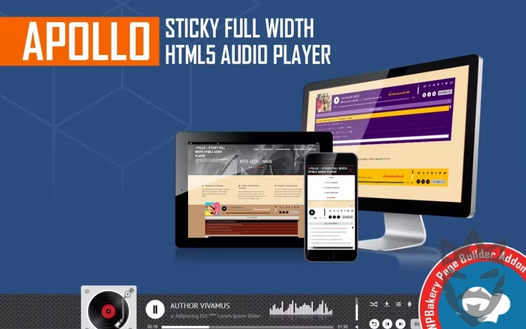 WPBakery Addon - Apollo Audio Player