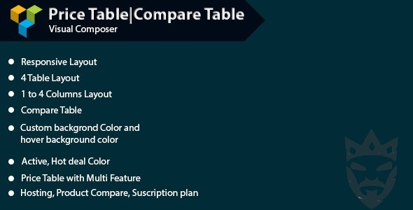 WPBakery Page Builder - Pricing Table|Compare Table