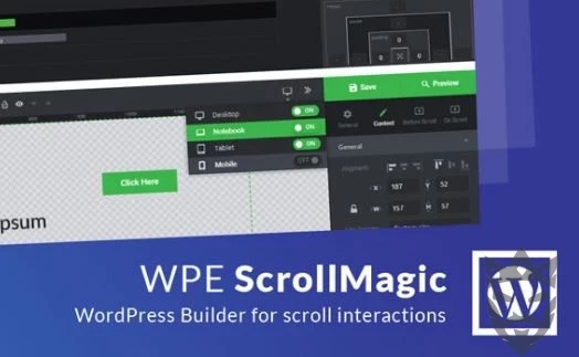 WPE ScrollMagic (Scrolly) – WordPress Builder for scroll interactions