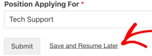 WPForms Save and Resume