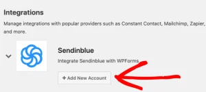 WPForms Sendinblue Addon