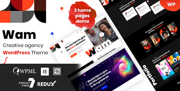 Wam - Creative Agency WordPress Theme 