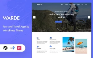 Warde – Tour and Travel Landing Page WordPress Theme