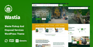 Wastia - Waste Pickup And Disposal Services WordPress Theme