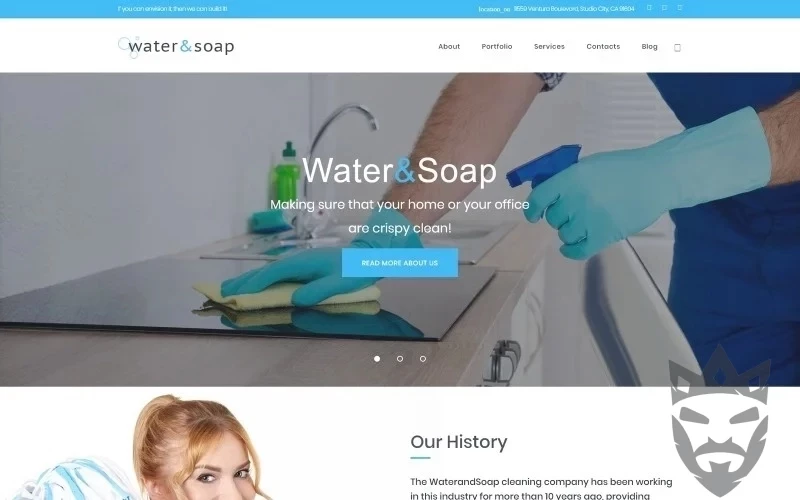 Water And Soap - Cleaning Service Company WordPress Theme