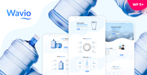 Wavio - Water Delivery  Aqua Filters WordPress Theme