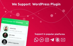 We Support WordPress Plugin