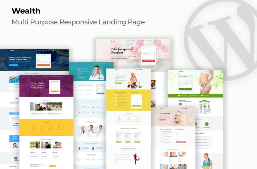 Wealth – Multi-Purpose Landing Page WordPress Them