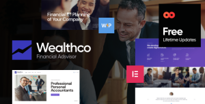 WealthCo | Business  Financial Consulting WordPress Theme