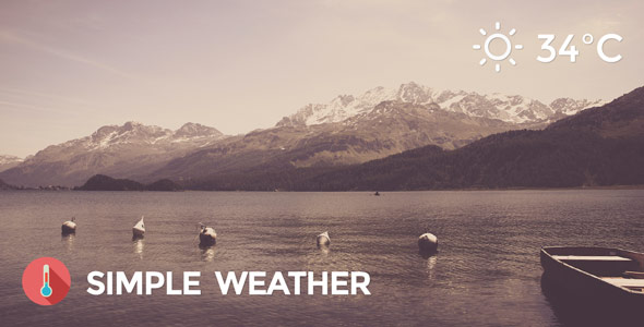 Weather WordPress Shortcode  Widget - Simple Weather Plugin