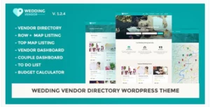 Wedding Vendor Directory & Listing WordPress Theme