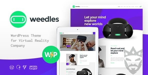 Weedles | Virtual Reality Landing Page  Store WordPress Theme