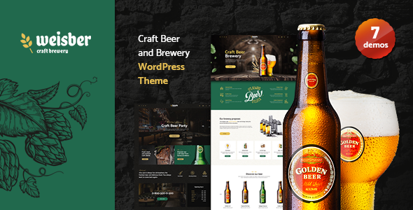 Weisber - Craft Beer  Brewery WordPress Theme