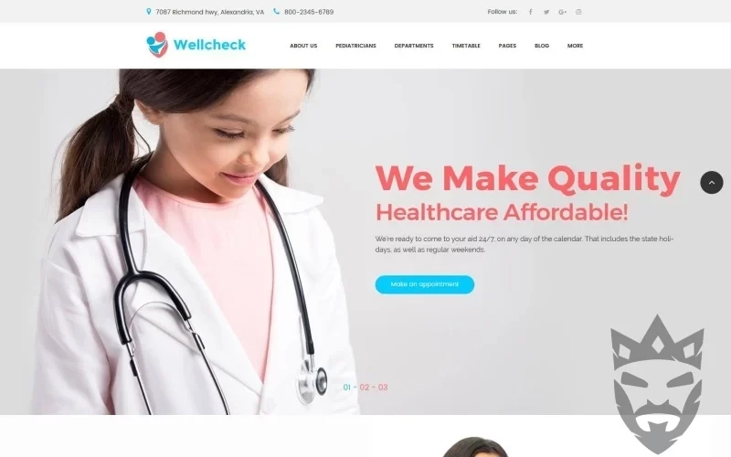 Wellcheck - Pediatric Clinic WordPress Theme