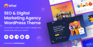 Whal - Digital Marketing  SEO WordPress Theme